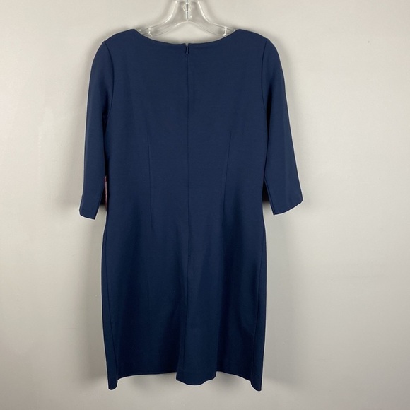 NWT New with Tags Vince Camuto 3/4 Sleeve Navy Shift Dress w/ Pockets Size 6 Mod - Picture 3 of 12